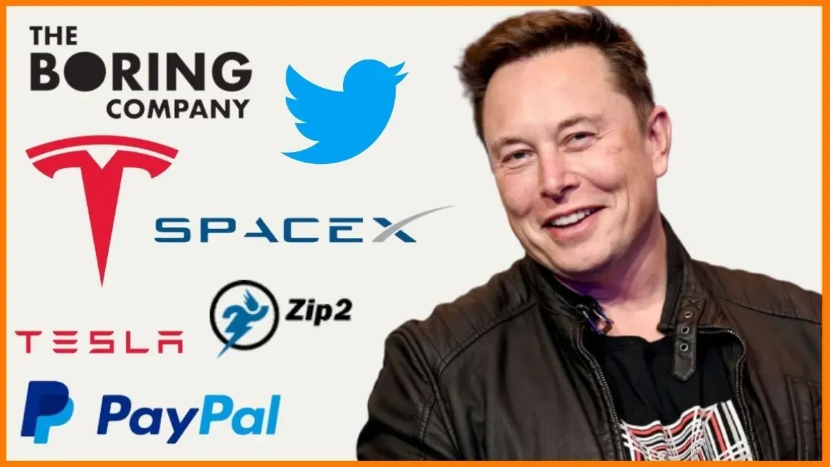 Elon Musk és az összes cégének logója